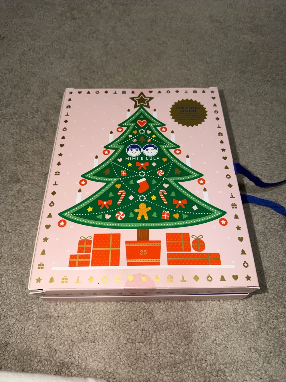 Pink Christmas Tree Advent Calendar- girls accessories 2025